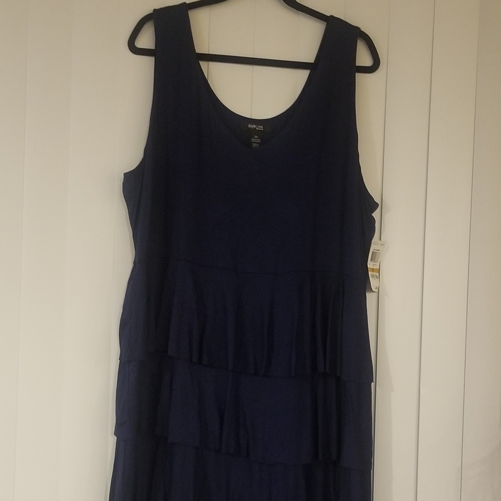Navy Blue Style & Co 3X NWT Dress